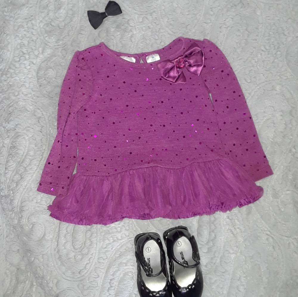 Purple Sequin Sweater